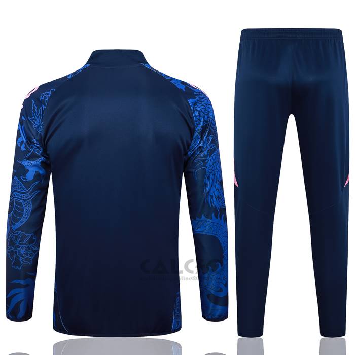 Tuta da Track di Giacca Real Madrid Dragon Bambino 2024-2025 Blu
